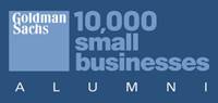 A blue banner with the words " 1 0, 0 0 0 small business alumni ".