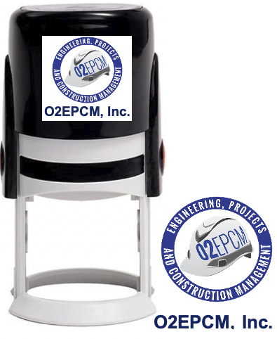 A picture of the o 2 epcm logo on an office chair.